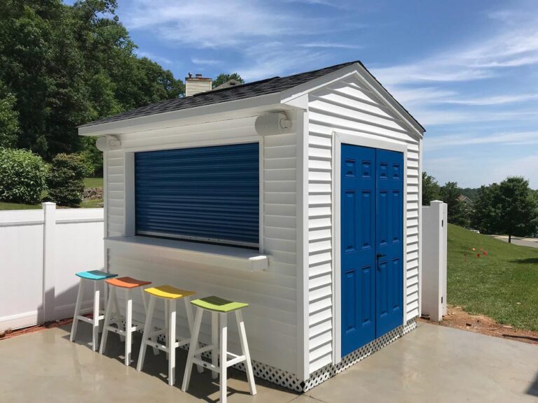 Custom Pool Houses, Backyard Bars & More | Garden State Sheds | Contact Landing